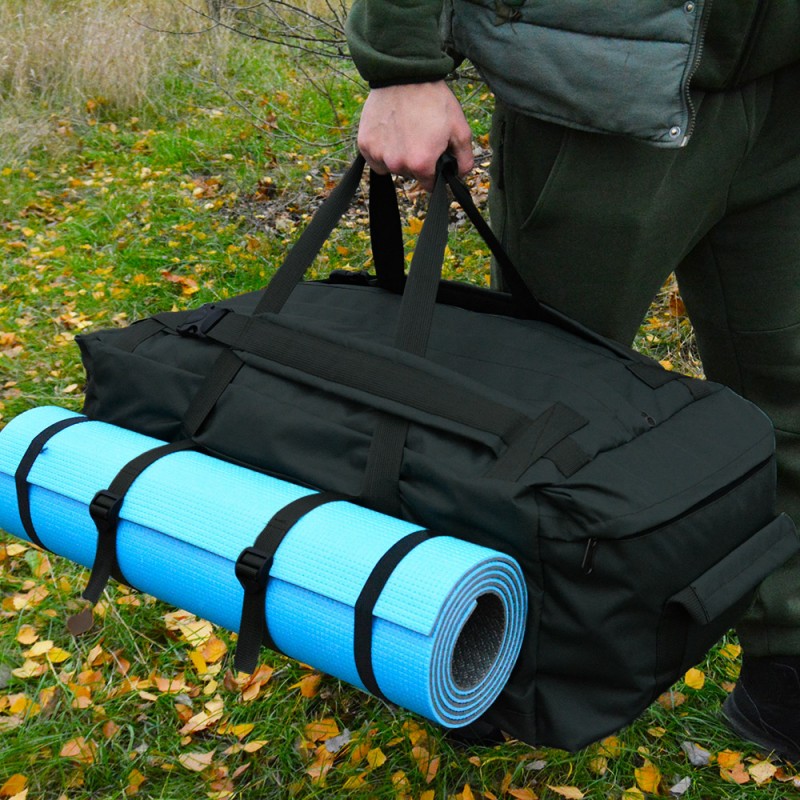 Багажна сумка - рюкзак "Scout" (Чорна) 120л