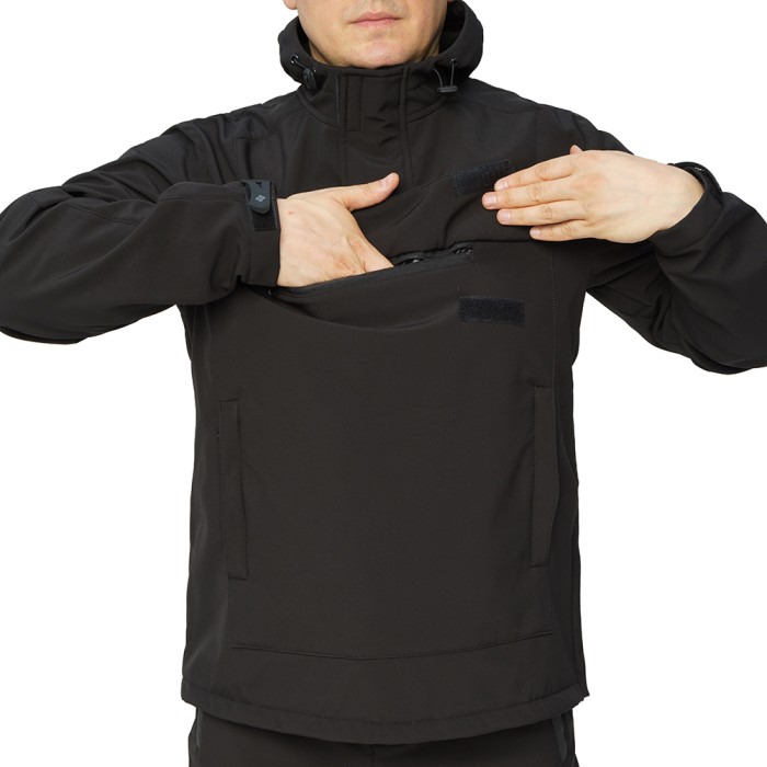 Костюм анорак Casper демісезонний - Чорний (Softshell)