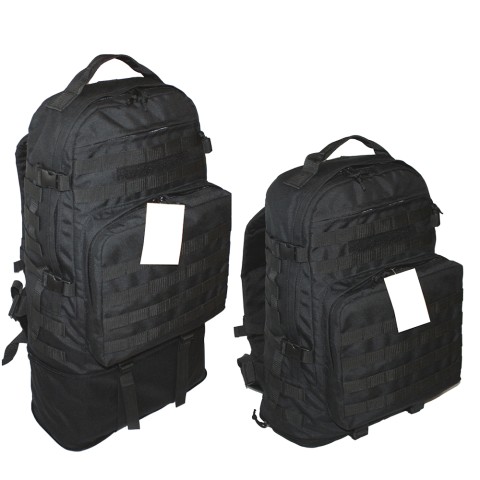 Тактический рюкзак "Tac-Five" 45-65л Чёрный (Трансформер)