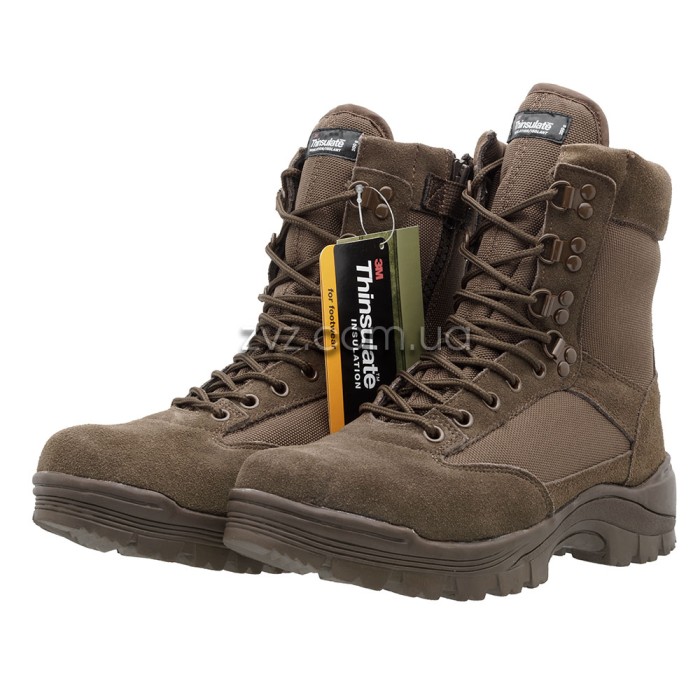 Берцы Mil-Tec Combat boots 1-Zip - Коричневые
