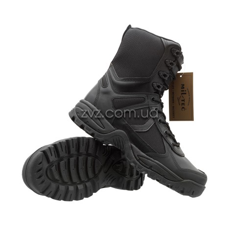 Берцы Mil-Tec Stiefel Patrol Zip - Чёрные