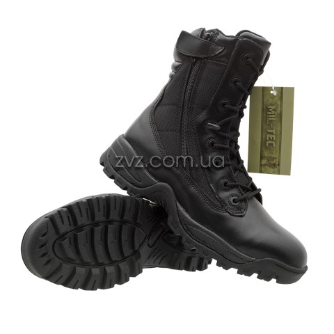 Берцы Mil-Tec Combat Two-Zip - Чёрные