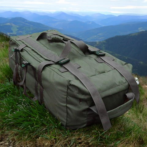 Дорожная сумка - рюкзак Khatex COMPACT (Олива) 65л
