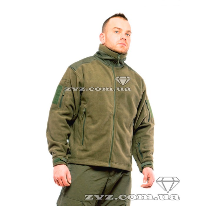 Кофта Mil-Tec Tactic-S4 Флисовая Олива 48-62р. 