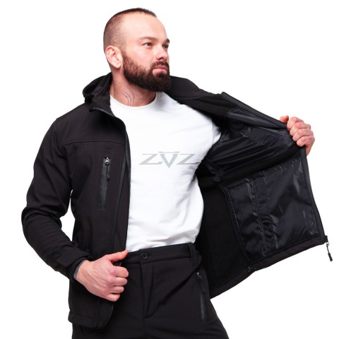 Костюм Great-Hunting демісезонний - Чорний (Softshell)