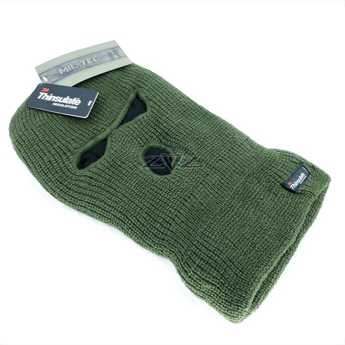 Балаклава вязаная Mil-tec - Олива (Thinsulate)