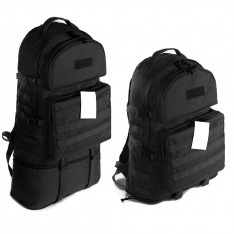 Тактичний рюкзак "Tac-Five" 40-60л Чорний (Трансформер)