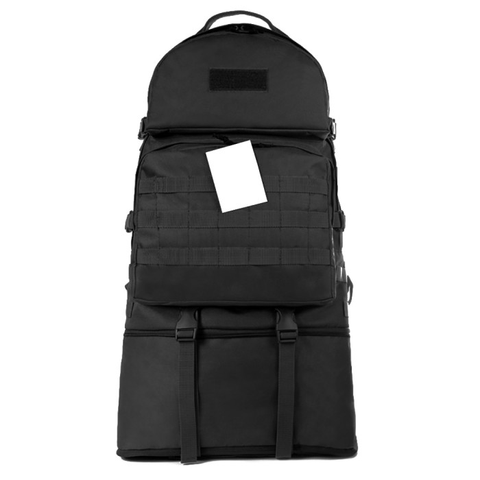 Тактичний рюкзак "Tac-Five" 40-60л Чорний (Трансформер)