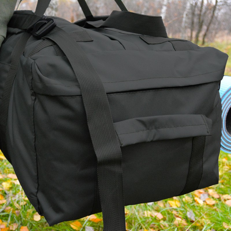Дорожня сумка - рюкзак "Scout" (Чорна) 80л