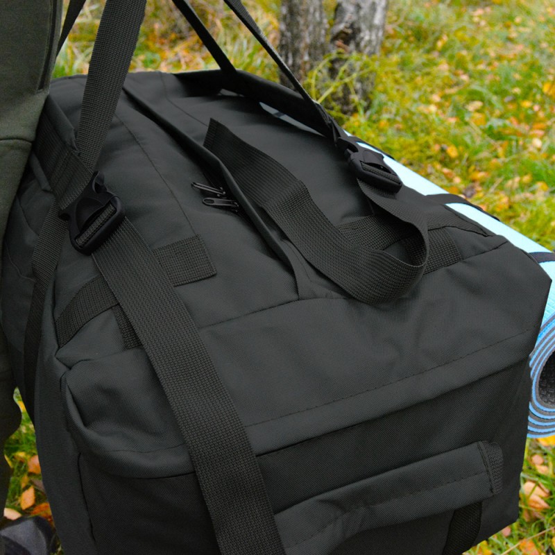 Дорожня сумка - рюкзак "Scout" (Чорна) 80л