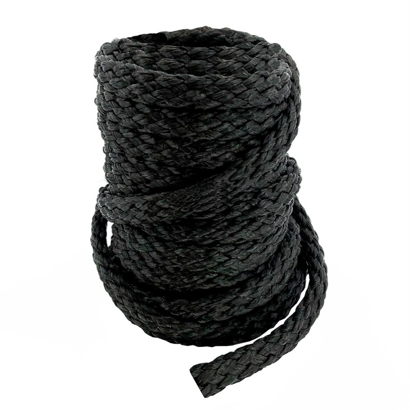 Шнур леєрний для надувного човна Ø10мм (Чорний)