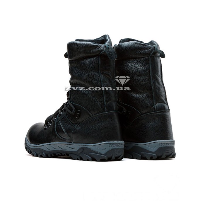 Берцы зимние TechMotion-Leather Full - Чёрный